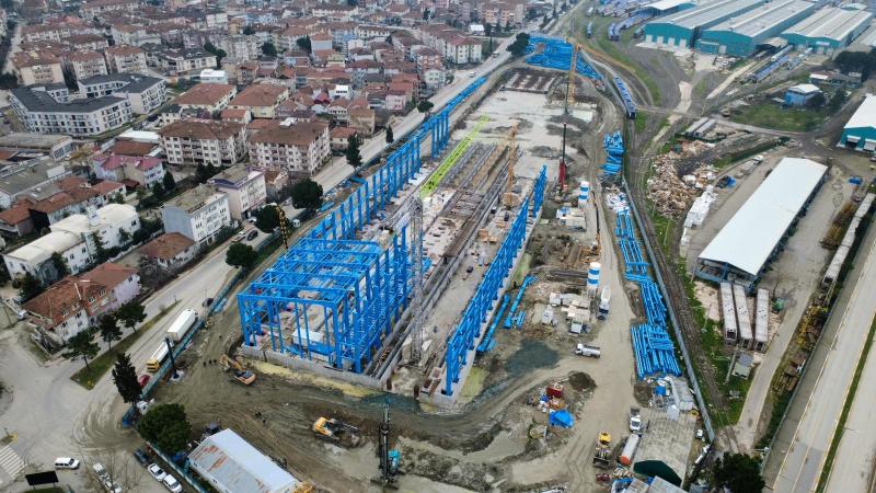 Türkiye'nin ilk hızlı tren fabrikasının yapımında yüzde 55 ilerleme sağlandı