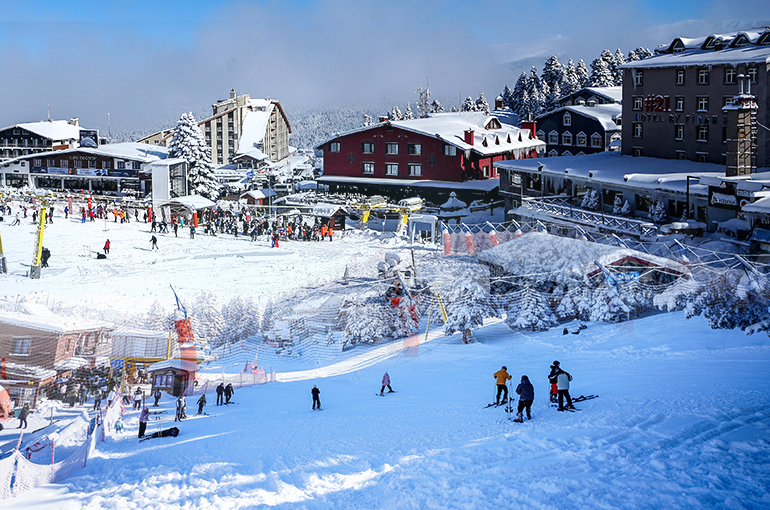 Uludağ'daki oteller yarıyıl tatilinde yüzde 100 doluluk hedefliyor