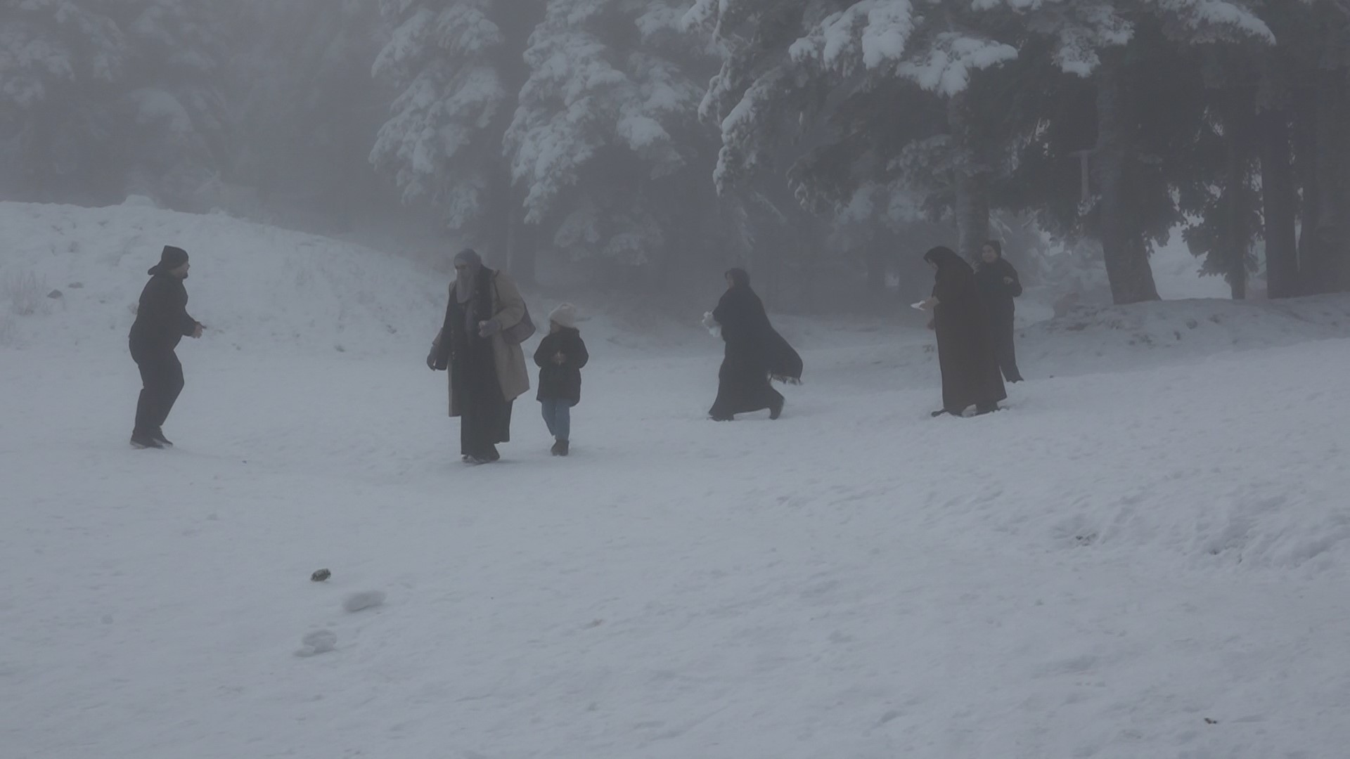 Uludağ'ın zirvesi sisle kaplandı