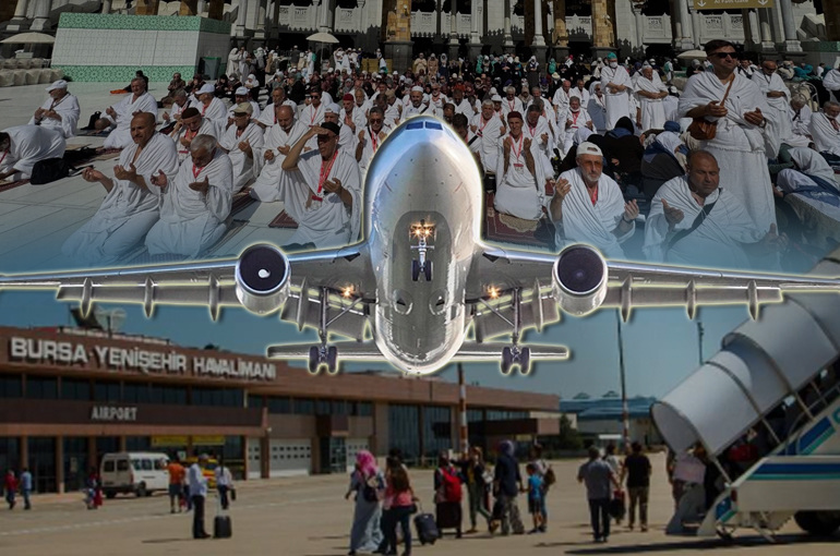 Yenişehir Uluslararası Havalimanı’nda umre yoğunluğu: Yıllık 20 bin yolcu hedefine ulaşıldı