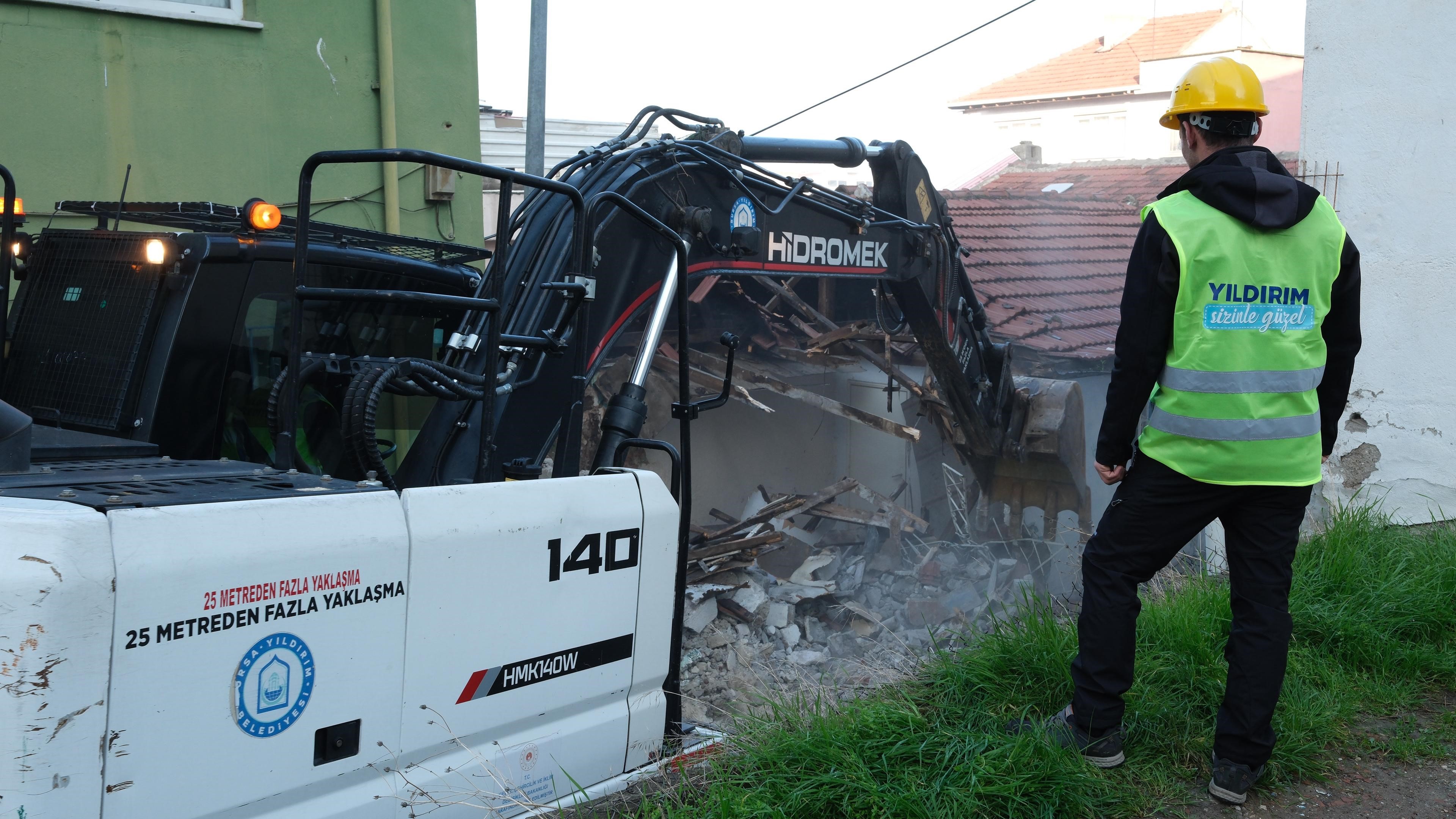 Yıldırım'da metruk yapılara yer yok